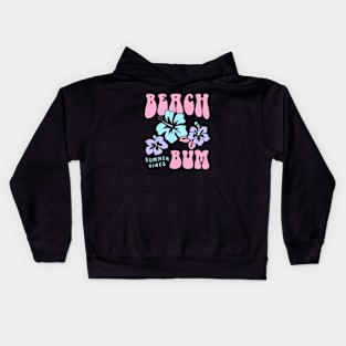 Coconut Girl Beach Bum Pastel Graphic Trendy y2k 90s Retro Kids Hoodie